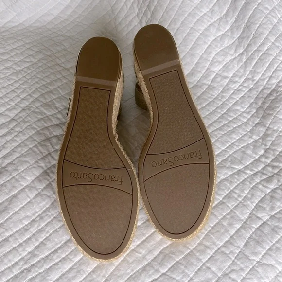 COPY - Franco Sarto Clemens gold espadrille wedge sandals NIB - Picture 5 of 6
